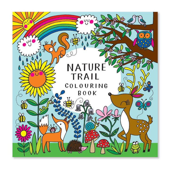 Nature Trail colouring book for kids, front cover