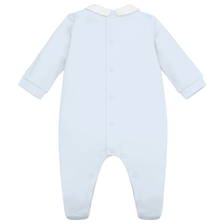 Kent Boys Blue Toy Embroidery Babygrow & Hat Set