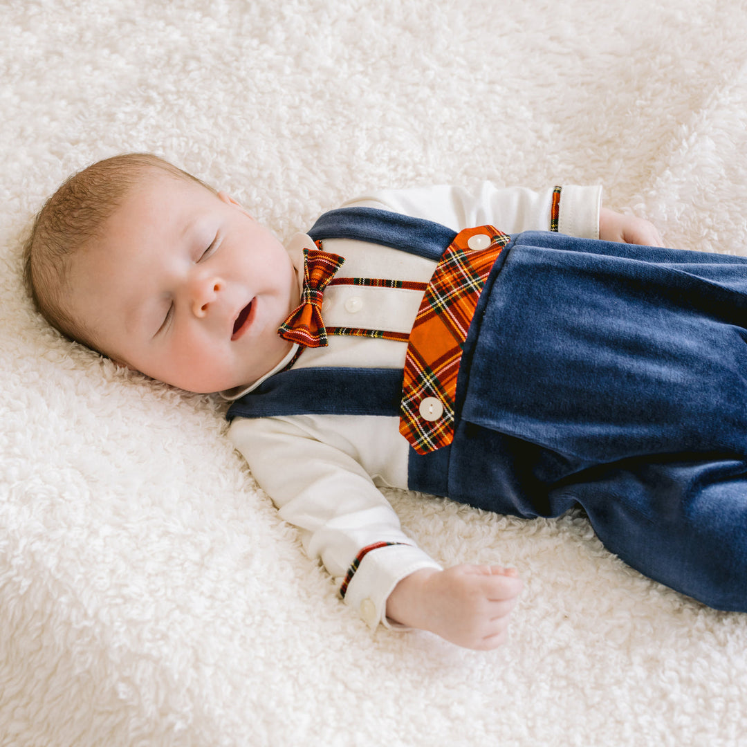 Kenneth babygrow close-up