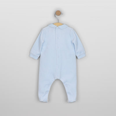 Monty velour babygrow detail 2