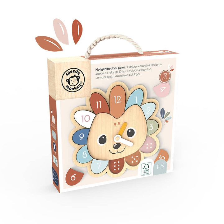Speedy Monkey Educational clock - hedgehog