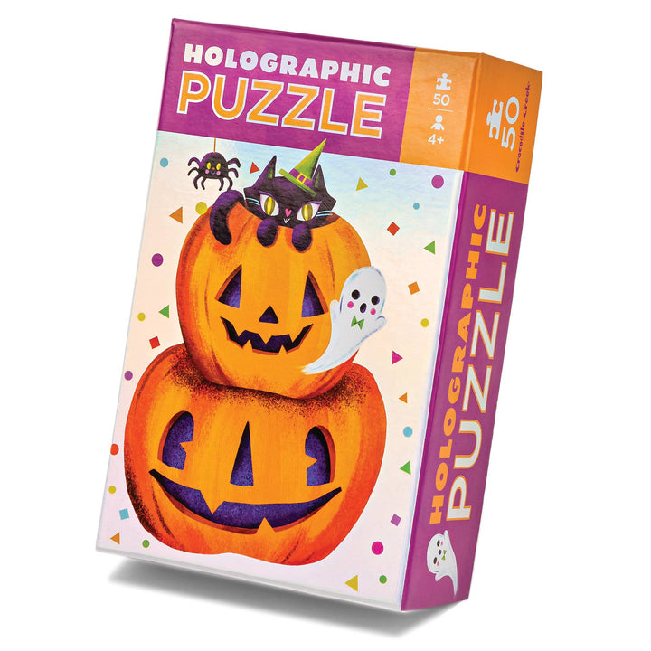 Crocodile Creek 50 Piece Holographic Pumpkin Puzzle
