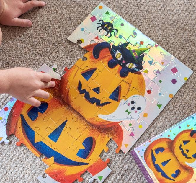 Crocodile Creek 50 Piece Holographic Pumpkin Puzzle