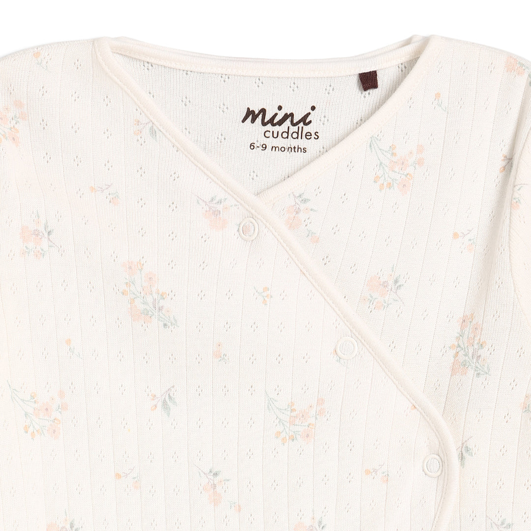 Mini Cuddles Baby Girl Floral 3pc Gift Set - Multicolour
