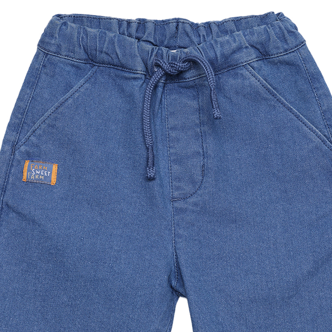 Mini Cuddles Baby Boy Denim Pant - Medium Wash