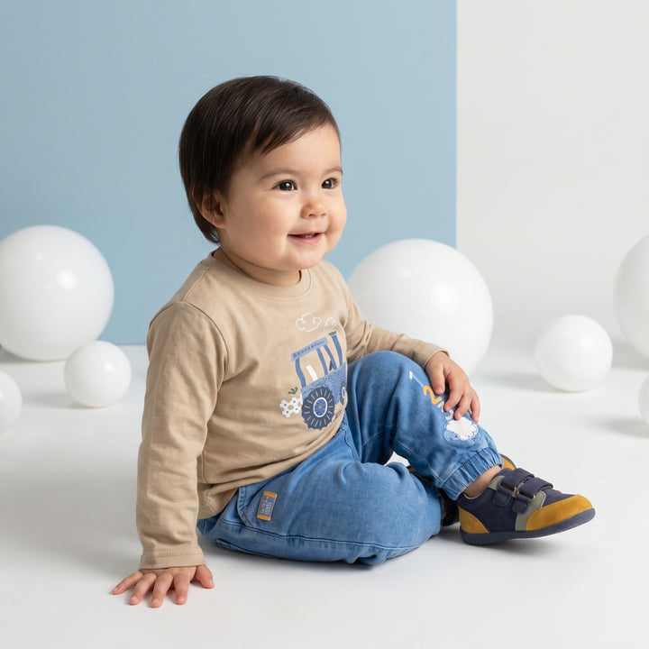 Mini Cuddles Baby Boy Denim Pant - Medium Wash