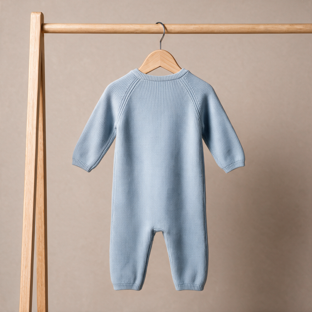 Mini Cuddles Baby Boy Romper - Blue
