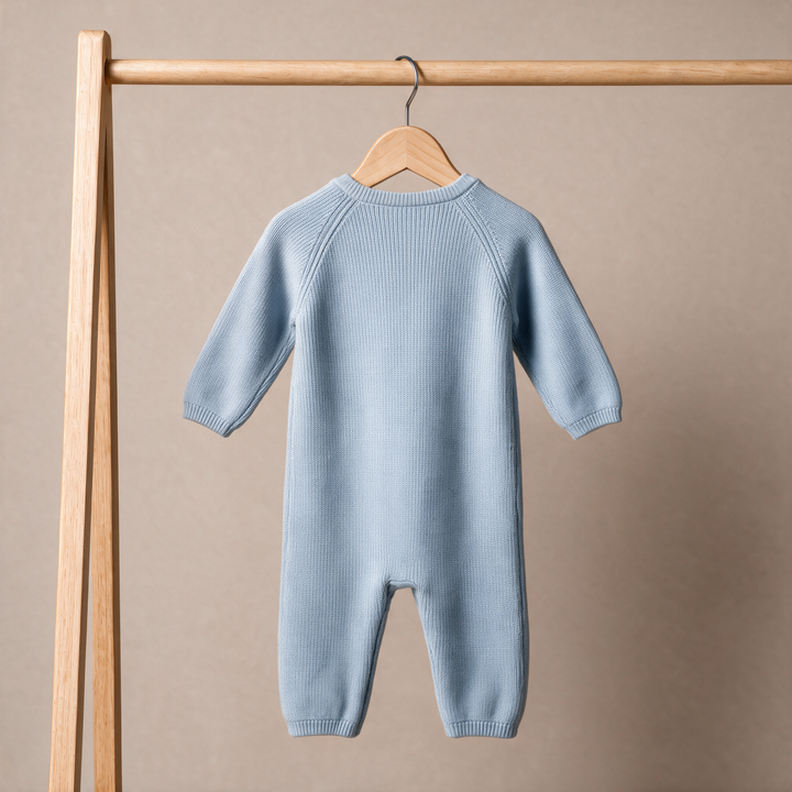 Mini Cuddles Baby Boy Romper - Blue