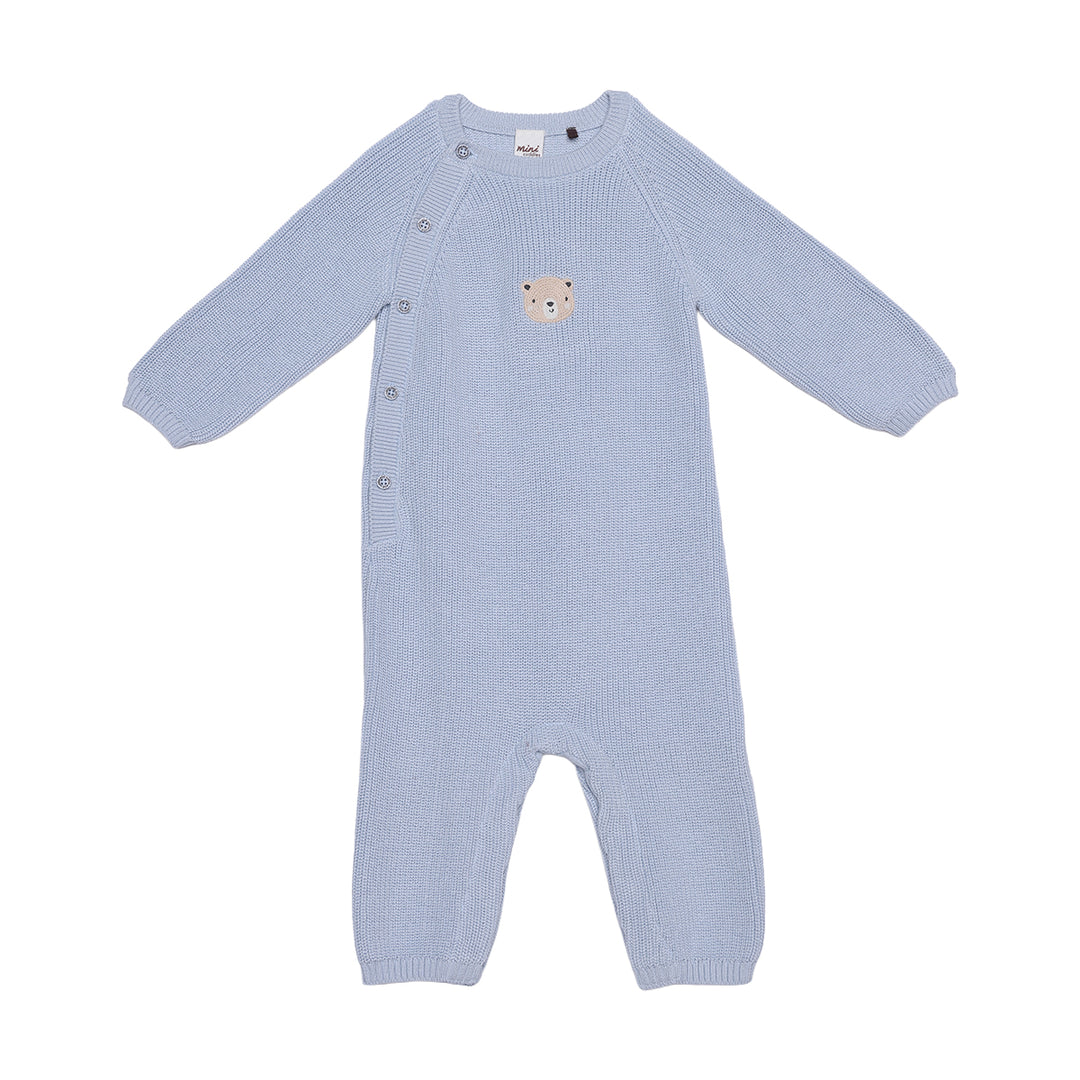 Mini Cuddles Baby Boy Romper - Blue
