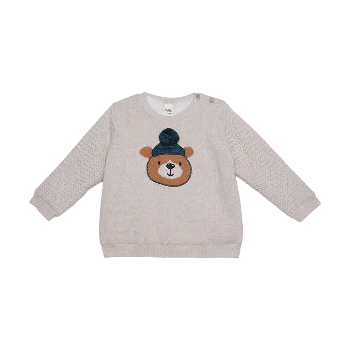 Mini Cuddles Baby Boy Sweater - Beige
