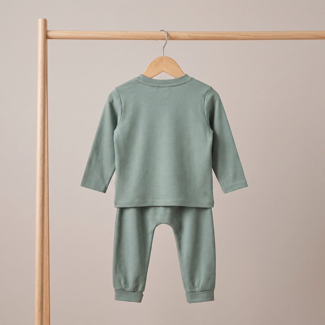 Mini Cuddles Baby Boy Top and Bottom Set - Green