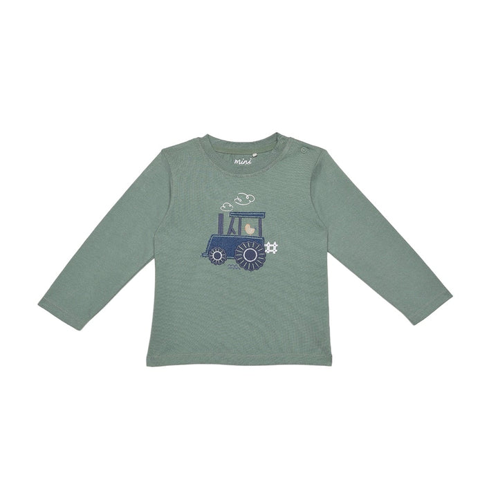 Mini Cuddles Baby Boy Top and Bottom Set - Green