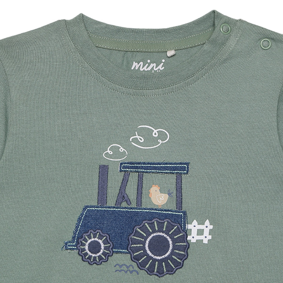 Mini Cuddles Baby Boy Top and Bottom Set - Green
