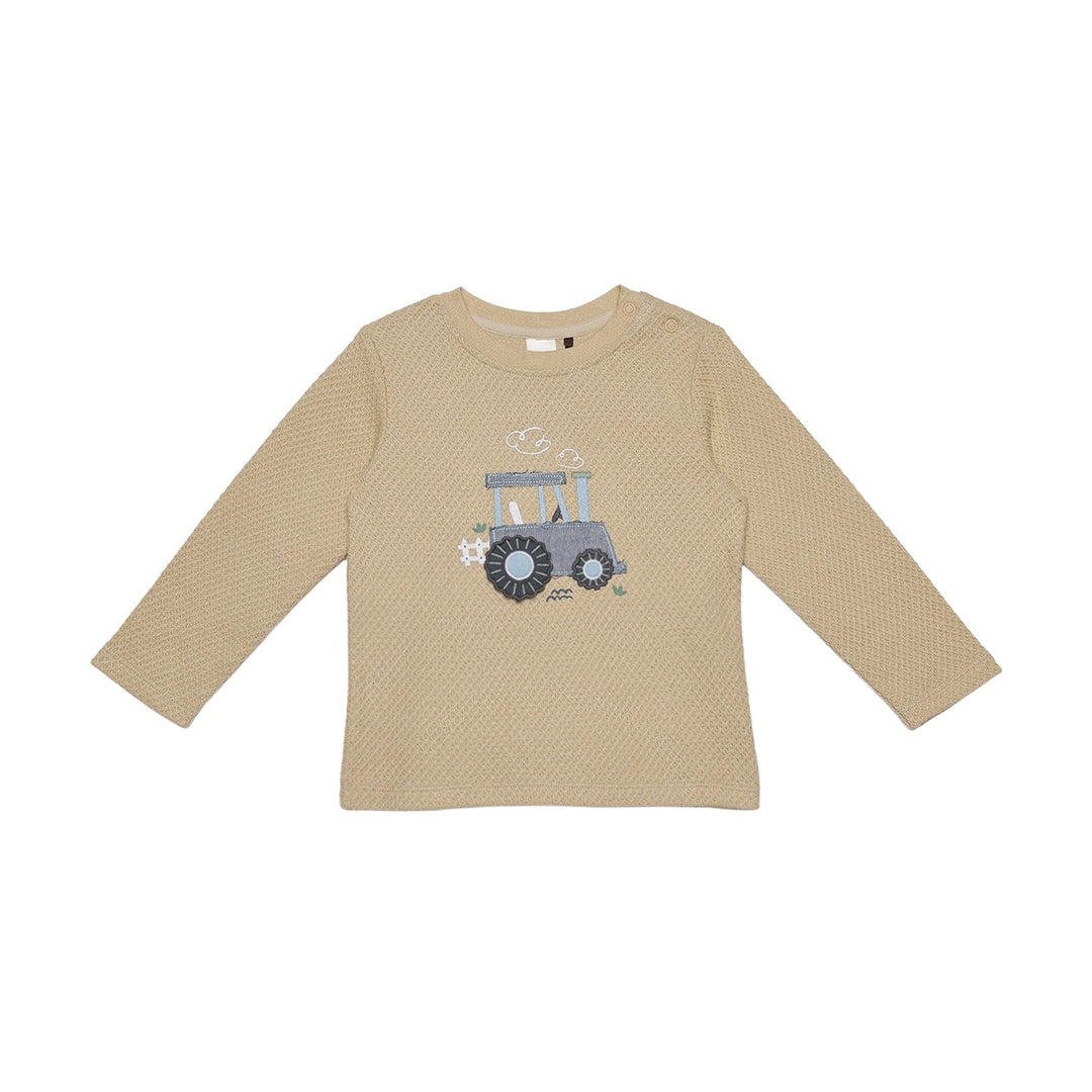 Mini Cuddles Baby Boy T-Shirt - Beige
