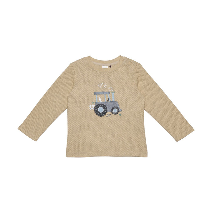 Mini Cuddles Baby Boy T-Shirt - Beige