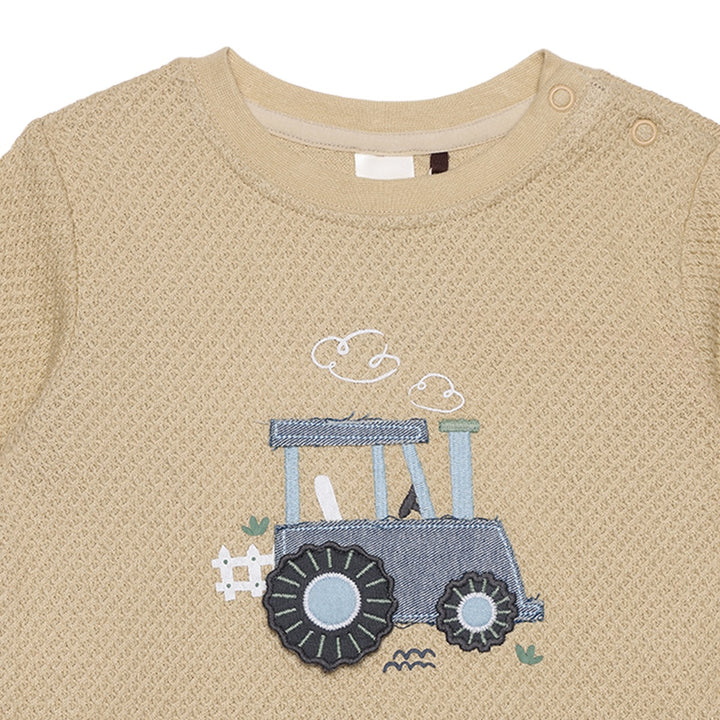 Mini Cuddles Baby Boy T-Shirt - Beige
