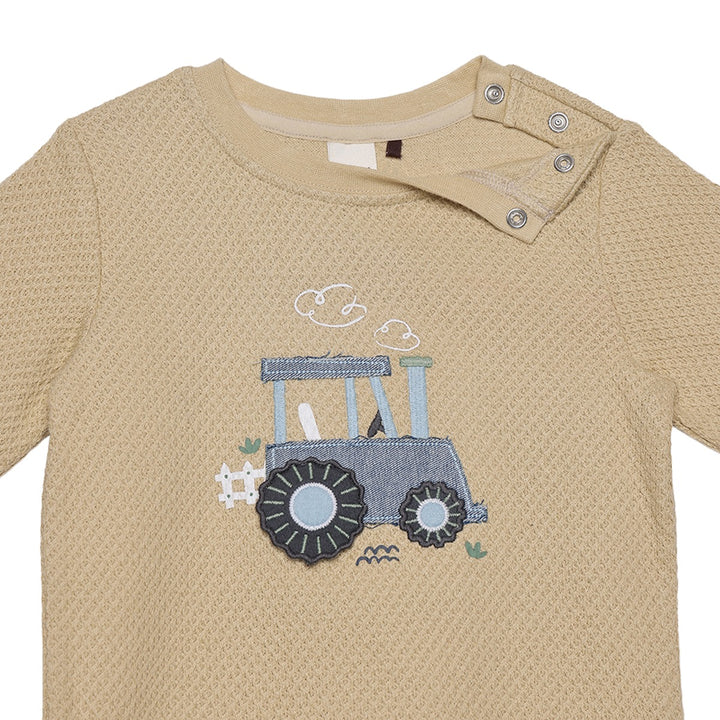 Mini Cuddles Baby Boy T-Shirt - Beige