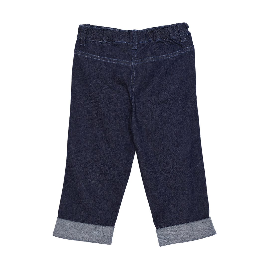 Mini Cuddles Baby Girl Denim Pant - Dark Wash