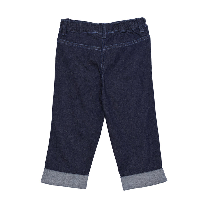 Mini Cuddles Baby Girl Denim Pant - Dark Wash
