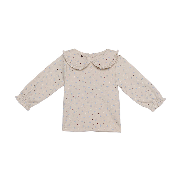 Mini Cuddles Baby Girl Dungaree Set - Dark Wash