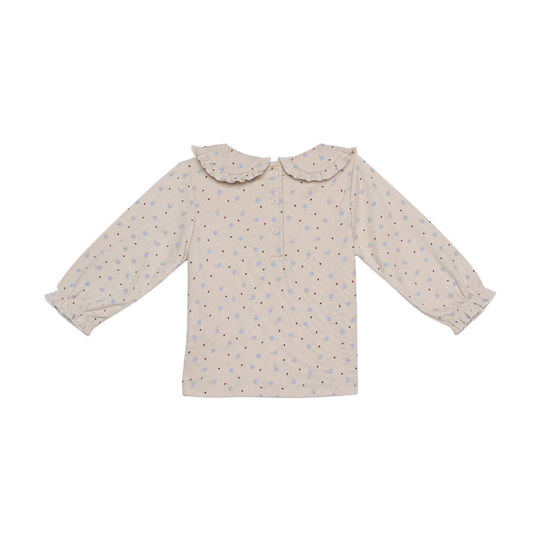 Mini Cuddles Baby Girl Dungaree Set - Dark Wash
