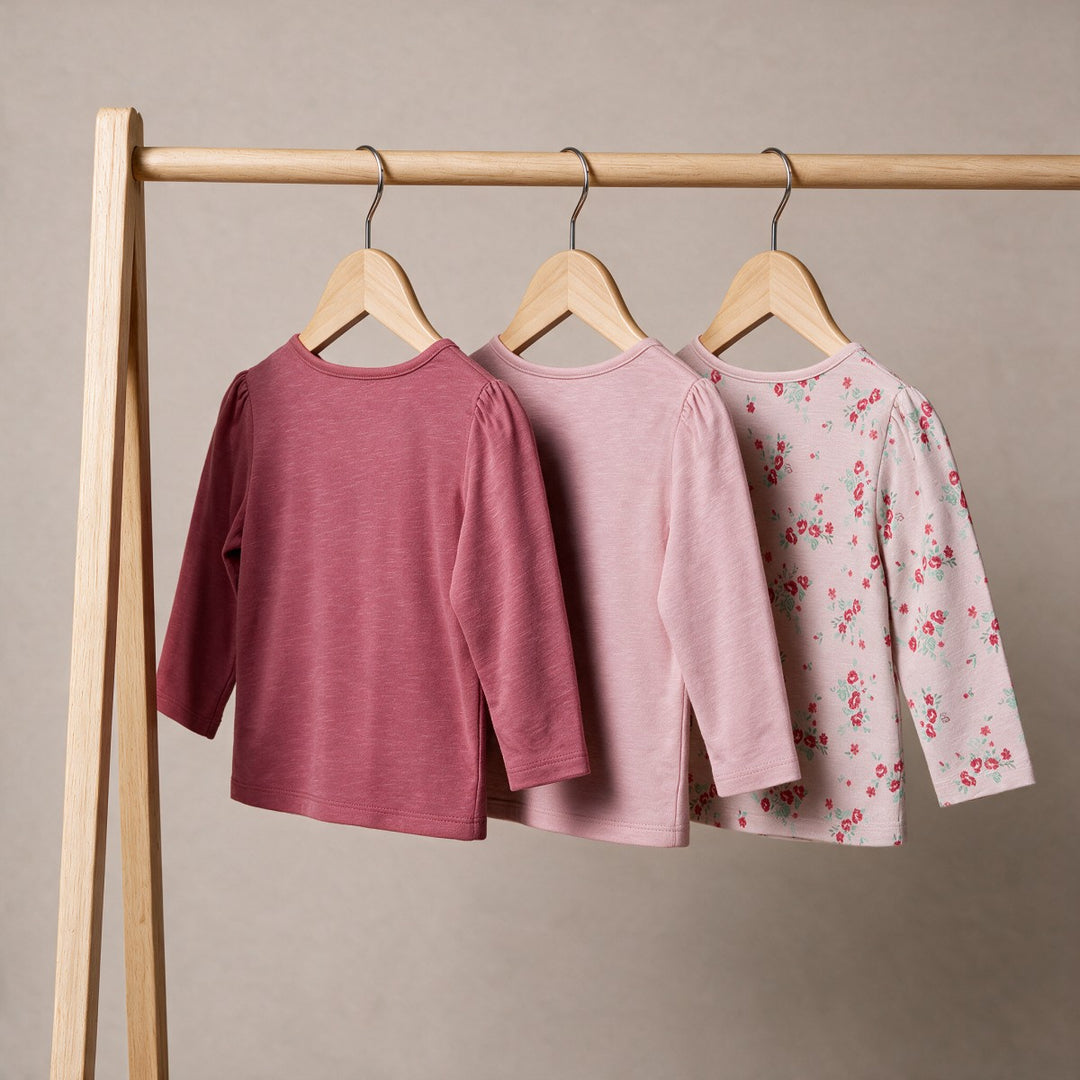 Mini Cuddles Baby Girl 3 Pack Knit Tops - Multi