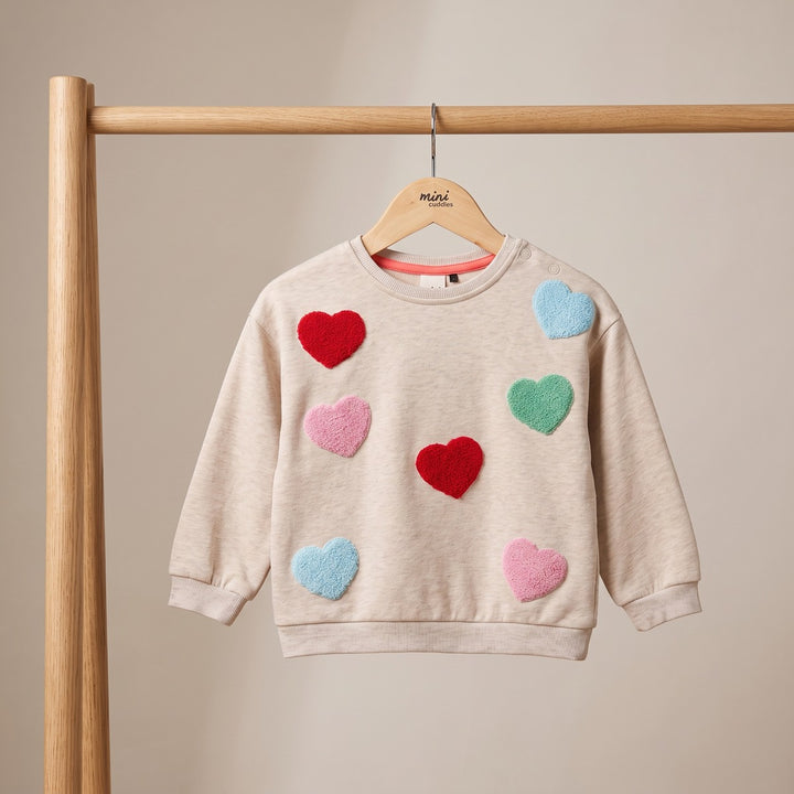 Mini Cuddles Baby Girl Sweatshirt - Beige