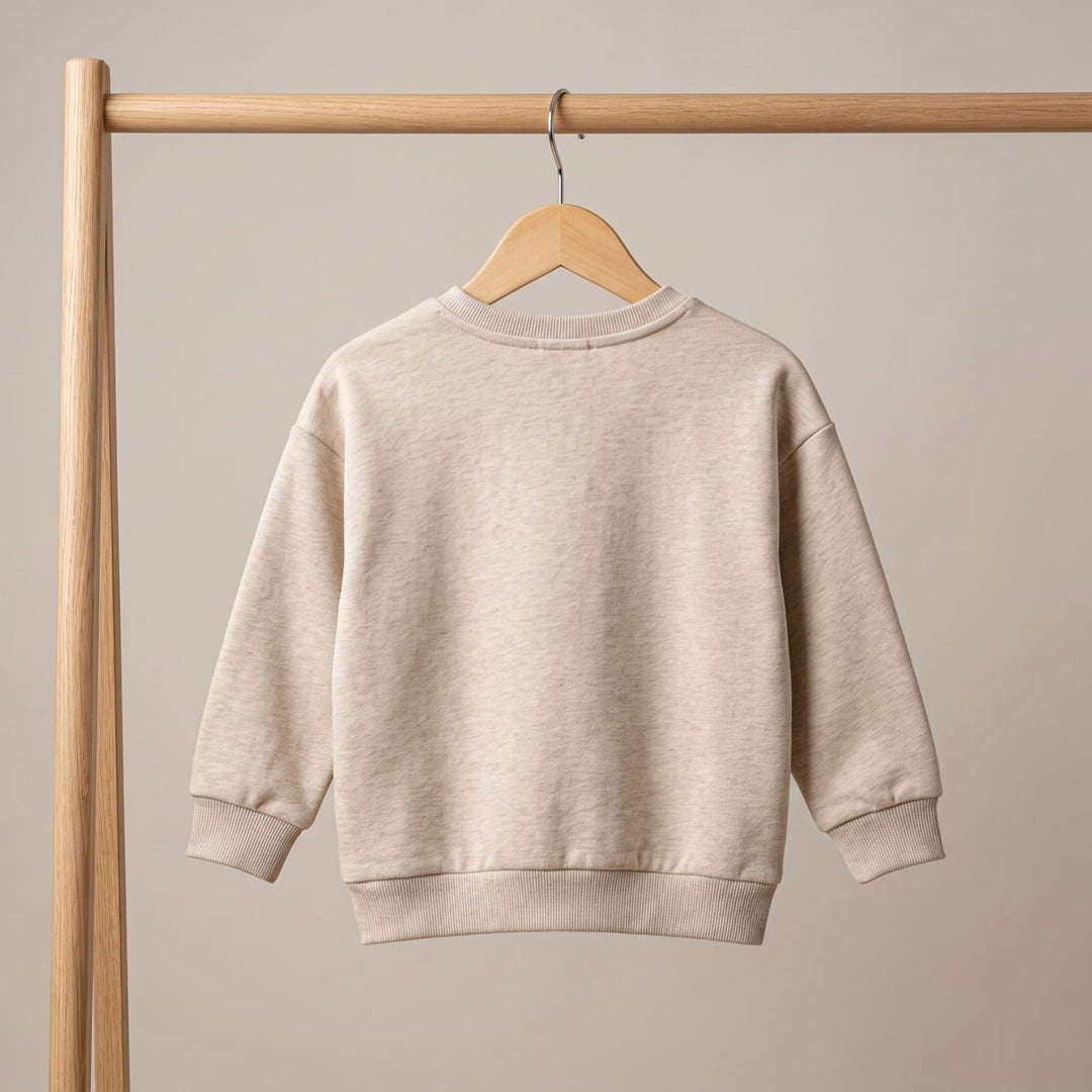 Mini Cuddles Baby Girl Sweatshirt - Beige
