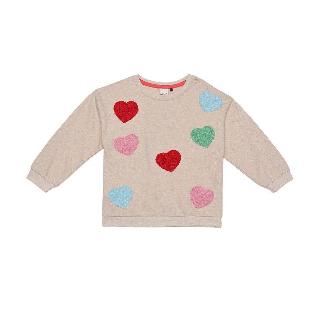 Mini Cuddles Baby Girl Sweatshirt - Beige