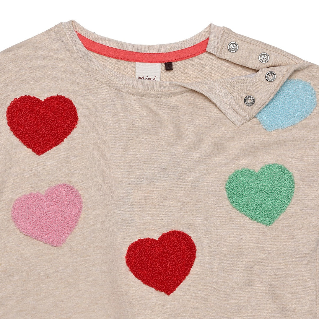 Mini Cuddles Baby Girl Sweatshirt - Beige