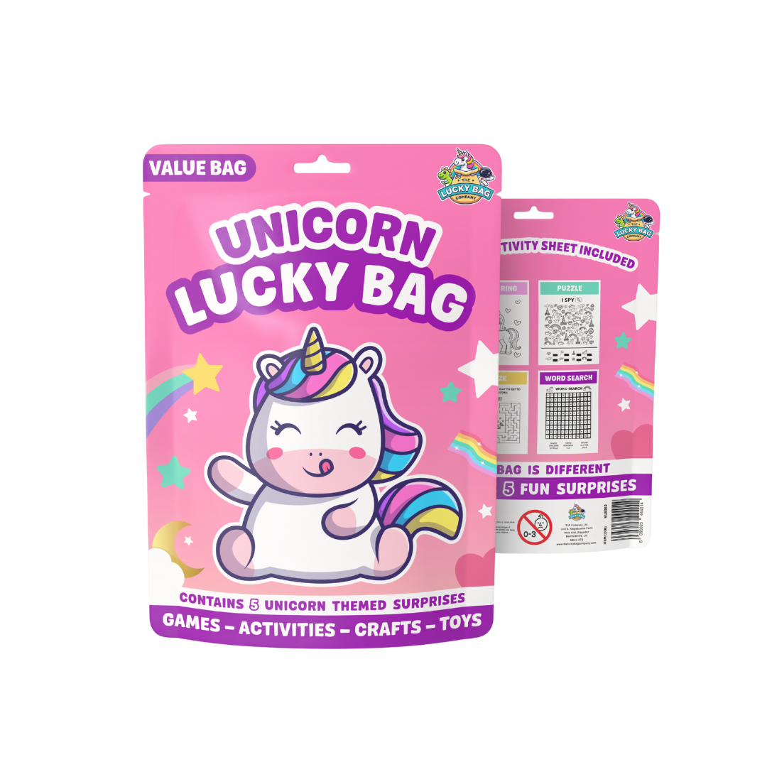Assorted Value Party Bag Favours - Unicorn contents