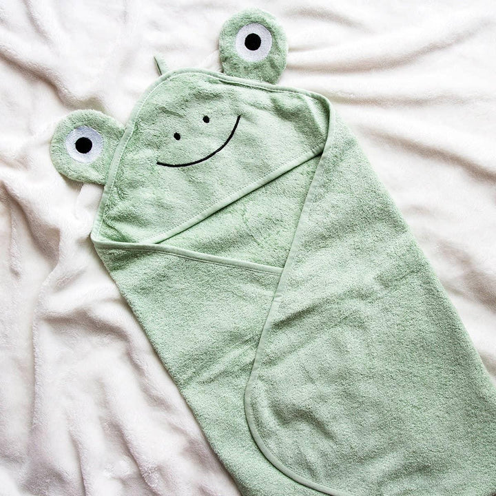 Frog Hooded Baby Towel – Soft Cotton Bath Wrap