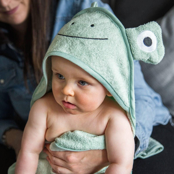 Frog Hooded Baby Towel – Soft Cotton Bath Wrap