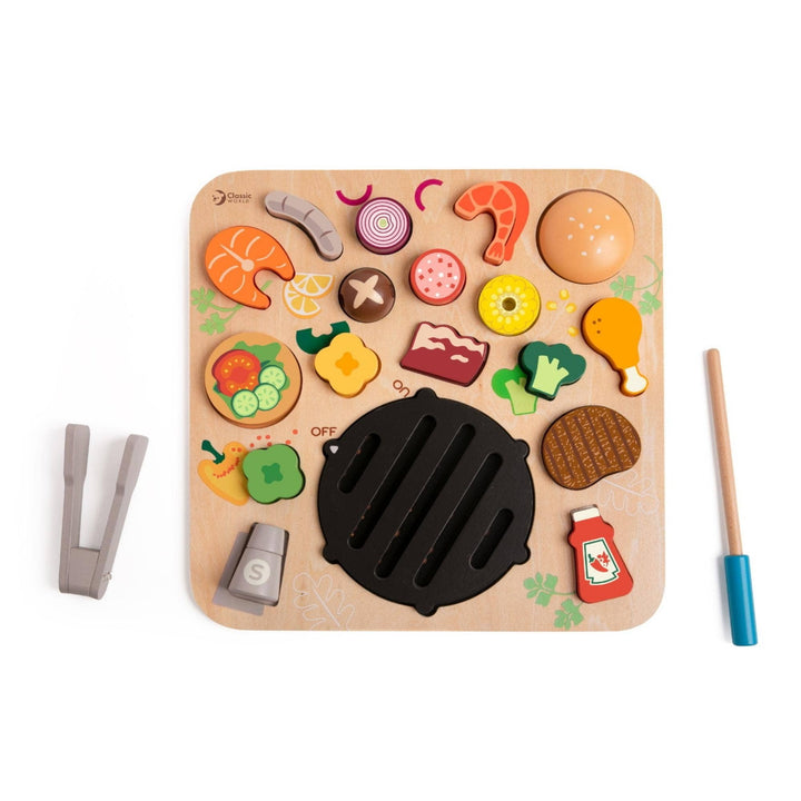 Classic World BBQ Puzzle Set  Montessori Wooden Learning Toy