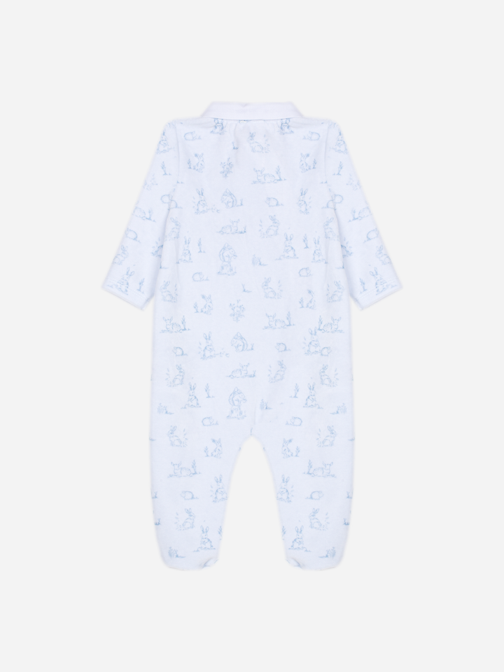 Patachou babygrow blue indigo print - view 2