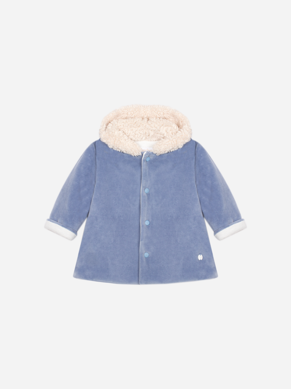 Patachou baby coat blue indigo - front