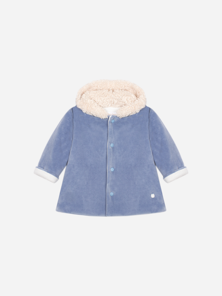 Patachou baby coat blue indigo - front