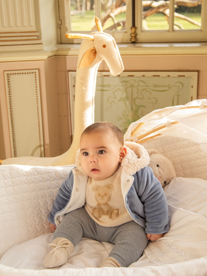 Patachou baby coat blue indigo - view 4