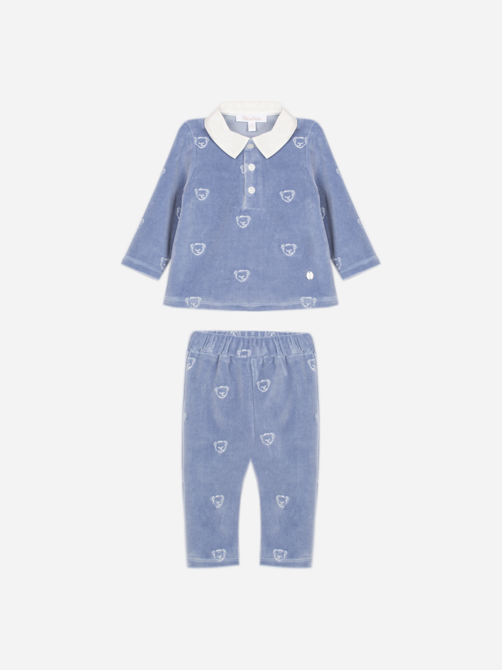 Patachou baby set blue indigo - front