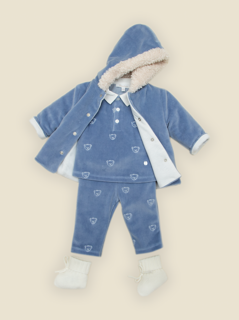Patachou baby set blue indigo - view 4