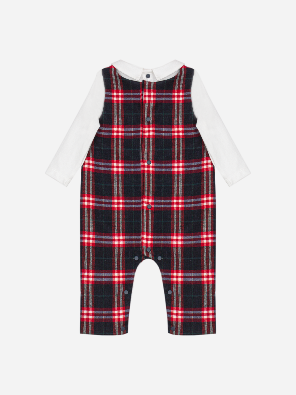 Patachou baby romper Balmoral tartan - view 2