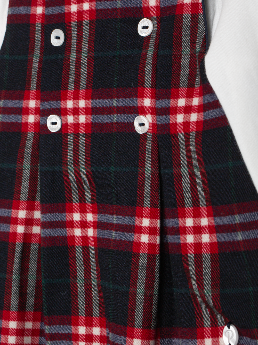 Patachou baby romper Balmoral tartan - view 3