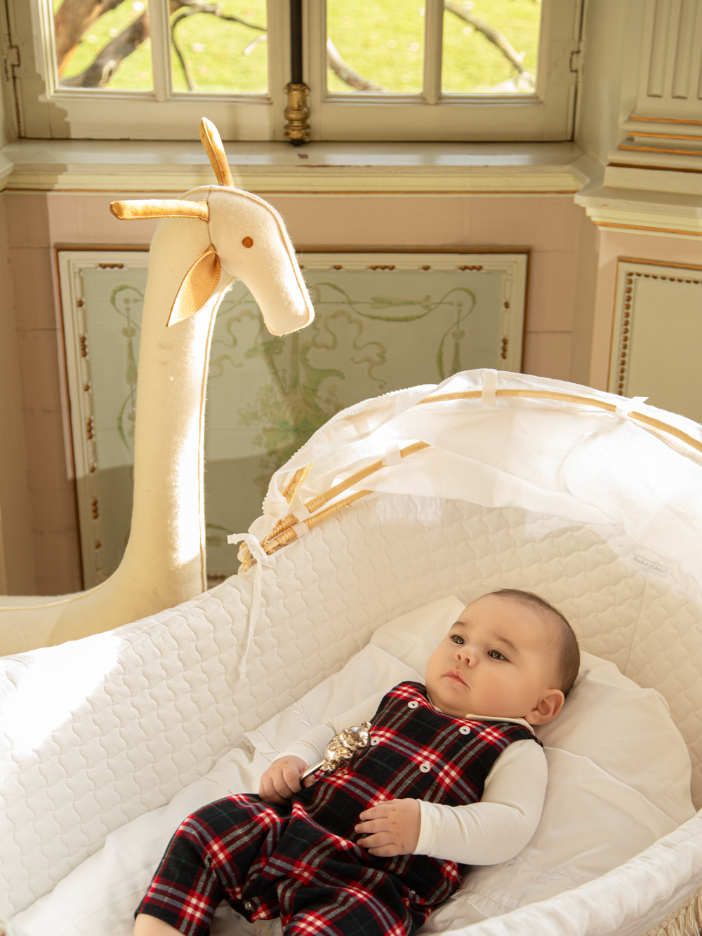 Patachou baby romper Balmoral tartan - view 4