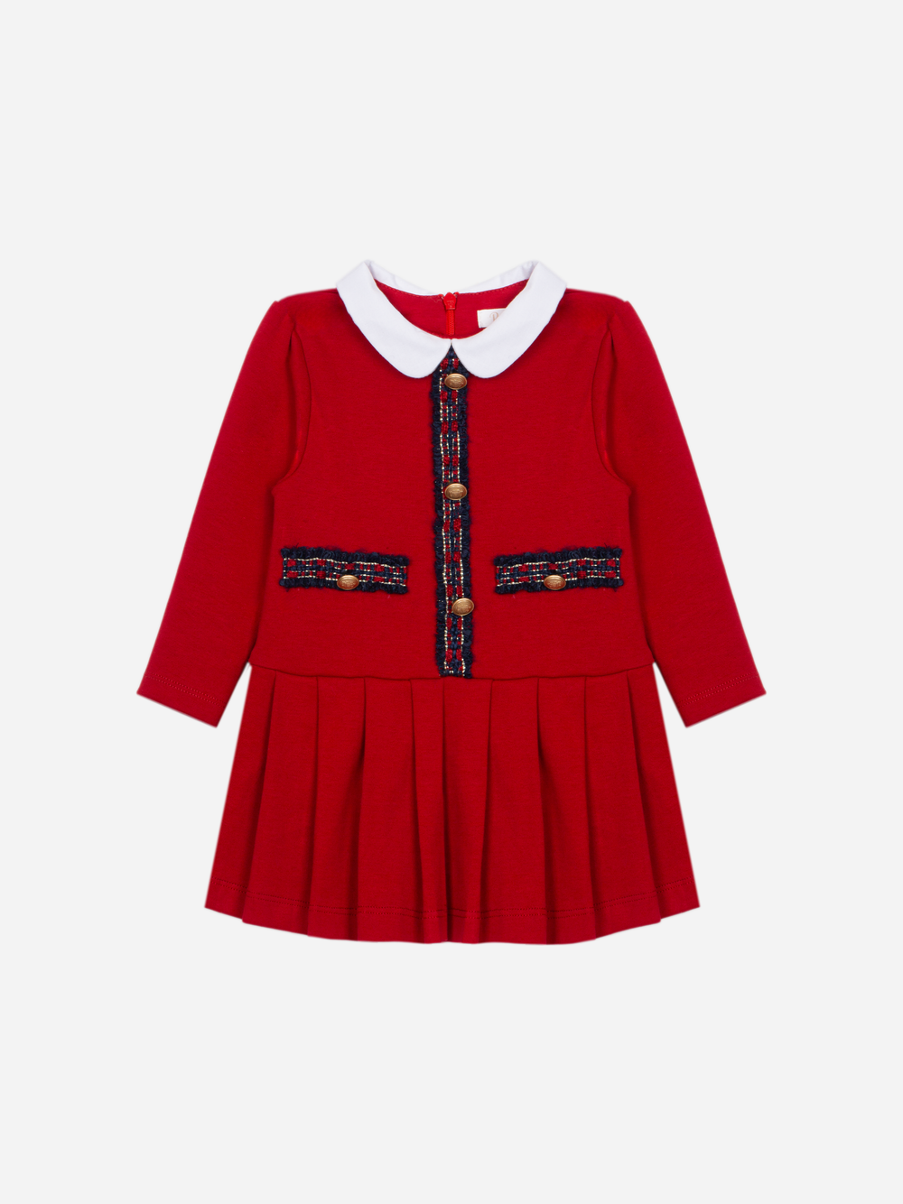 Patachou girl dress red - front