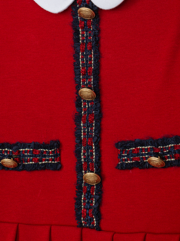 Patachou girl dress red - view 3