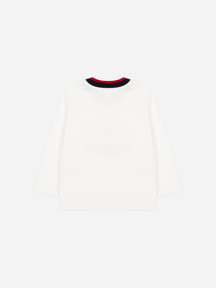Patachou boys' ivory t-shirt - detail