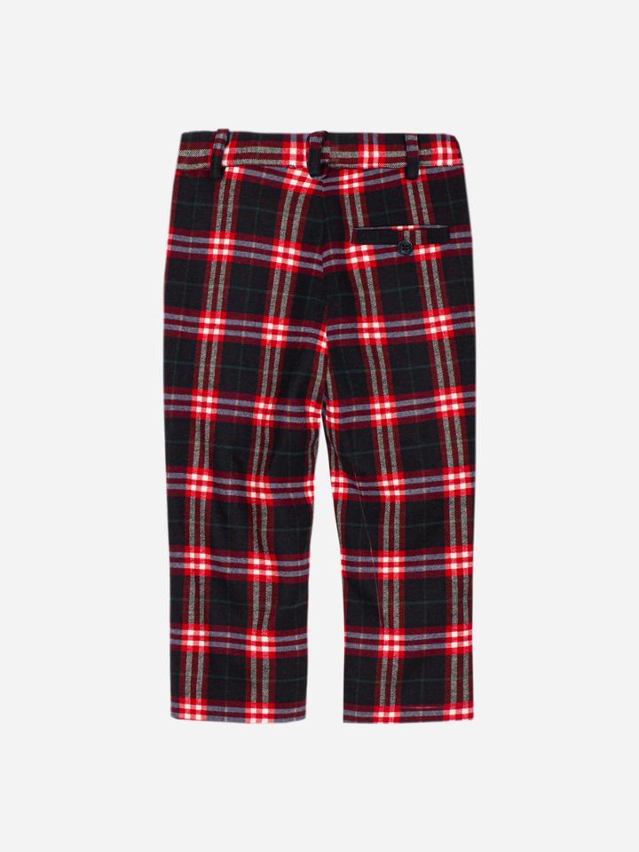 Patachou boys' Balmoral tartan trousers - detail