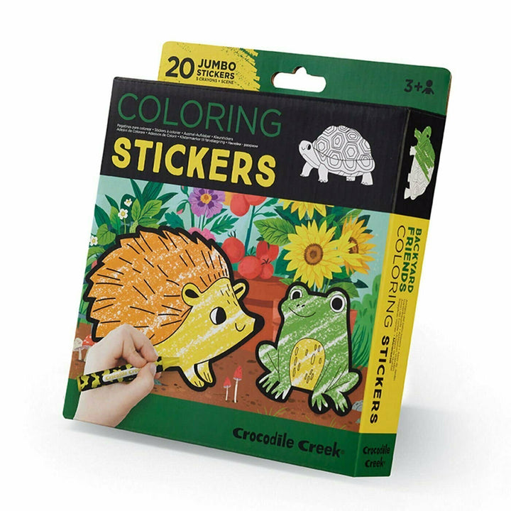 Crocodile Creek Backyard Friends Colouring Stickers Decorate