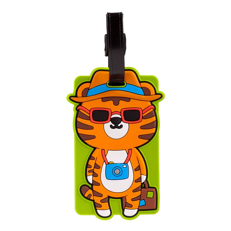 Safari Tiger Luggage Tag