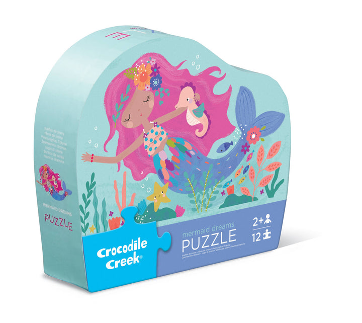Crocodile Creek Mermaid Dreams 12-piece mini puzzle - image 1
